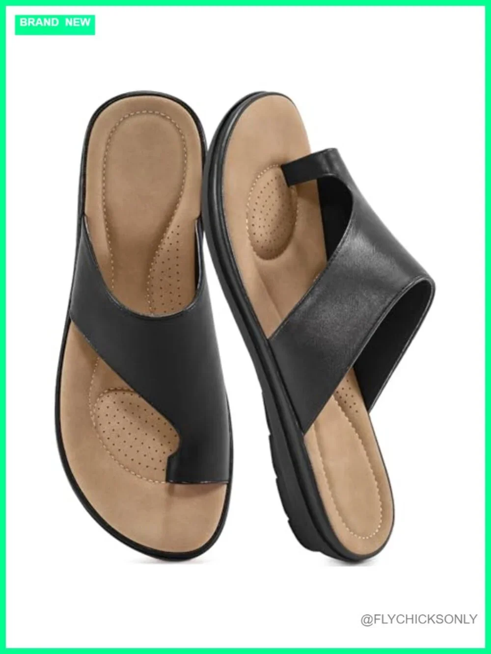 Comfortable Walking Dressy Slide Sandals Orthopedic Support Non-slip